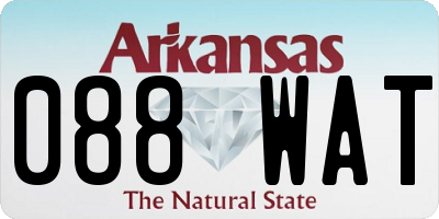 AR license plate 088WAT
