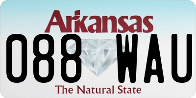 AR license plate 088WAU