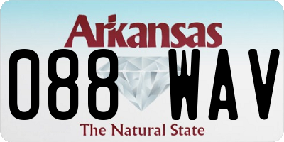 AR license plate 088WAV