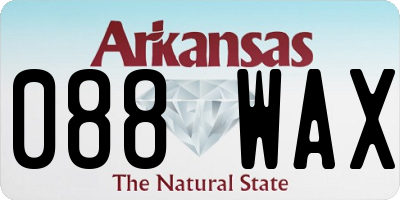 AR license plate 088WAX