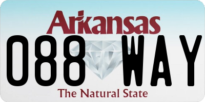 AR license plate 088WAY