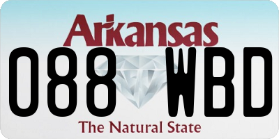AR license plate 088WBD
