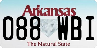 AR license plate 088WBI