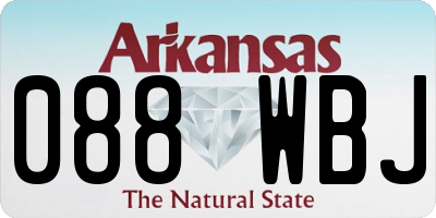 AR license plate 088WBJ