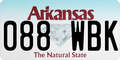 AR license plate 088WBK