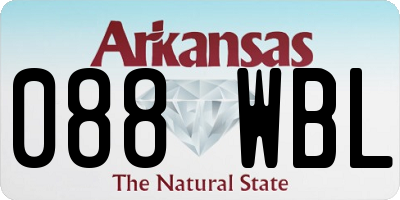 AR license plate 088WBL
