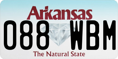 AR license plate 088WBM