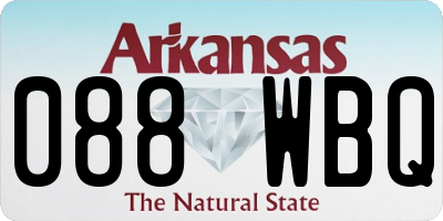 AR license plate 088WBQ