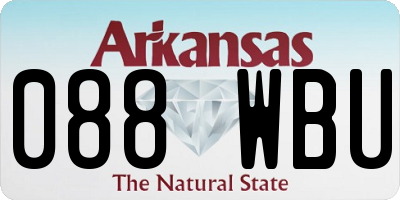 AR license plate 088WBU