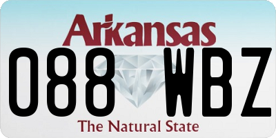 AR license plate 088WBZ