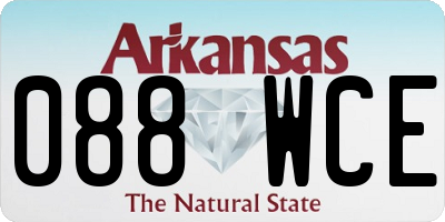 AR license plate 088WCE