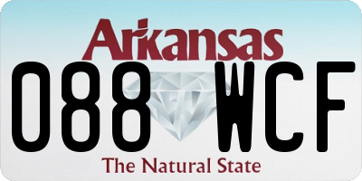 AR license plate 088WCF