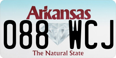 AR license plate 088WCJ