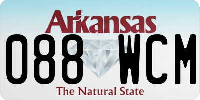 AR license plate 088WCM