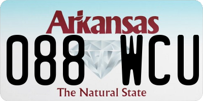 AR license plate 088WCU