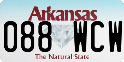 AR license plate 088WCW