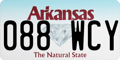 AR license plate 088WCY