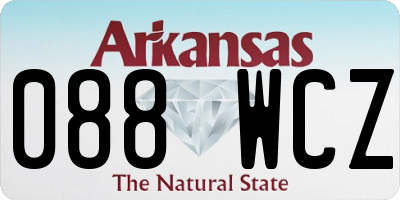 AR license plate 088WCZ