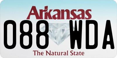 AR license plate 088WDA