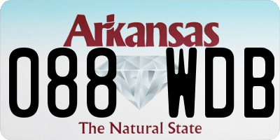 AR license plate 088WDB