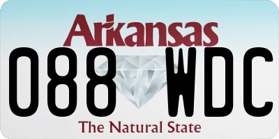 AR license plate 088WDC