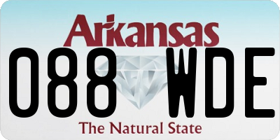AR license plate 088WDE