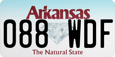AR license plate 088WDF