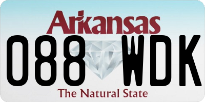 AR license plate 088WDK