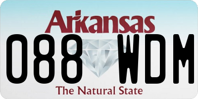 AR license plate 088WDM