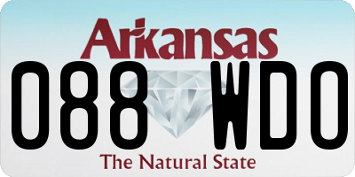 AR license plate 088WDO