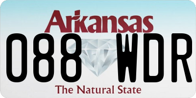 AR license plate 088WDR