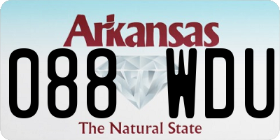AR license plate 088WDU