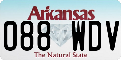 AR license plate 088WDV