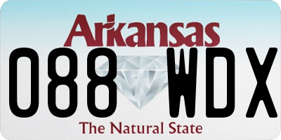 AR license plate 088WDX
