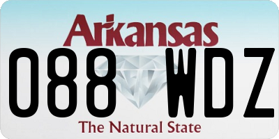AR license plate 088WDZ