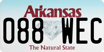 AR license plate 088WEC