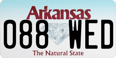 AR license plate 088WED
