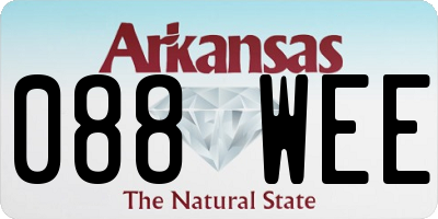 AR license plate 088WEE