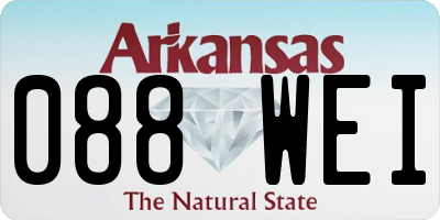 AR license plate 088WEI
