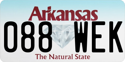AR license plate 088WEK