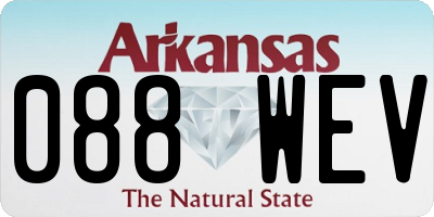 AR license plate 088WEV