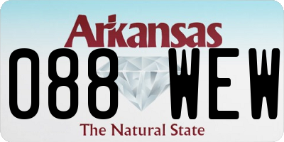 AR license plate 088WEW