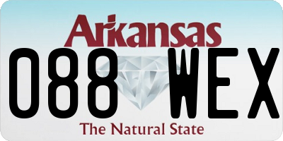 AR license plate 088WEX