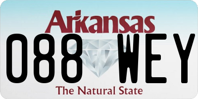 AR license plate 088WEY