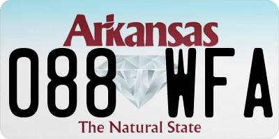 AR license plate 088WFA