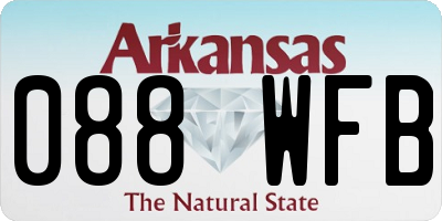 AR license plate 088WFB