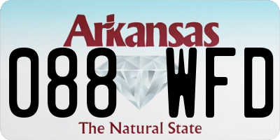 AR license plate 088WFD