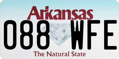 AR license plate 088WFE