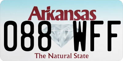 AR license plate 088WFF
