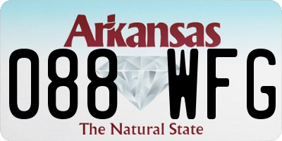 AR license plate 088WFG